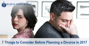 Planning a Divorce in 2017